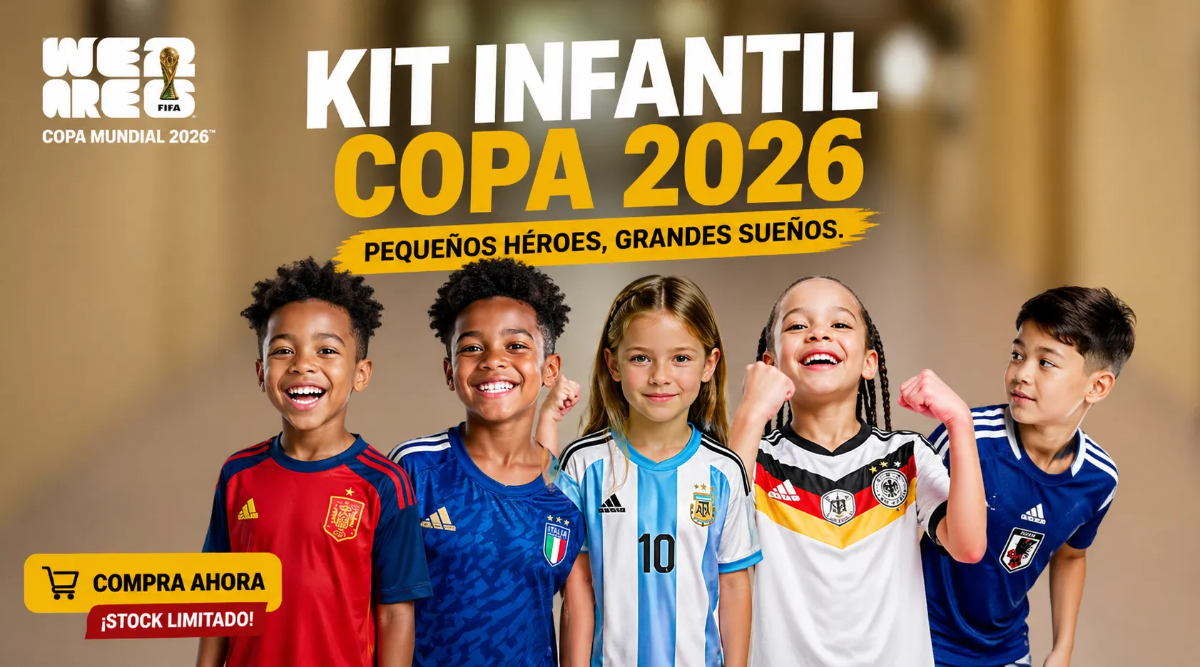 Kit Infantil Copa 2026